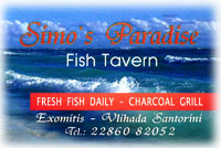 Taverna Simos Paradise Vlychada Santorini Greece