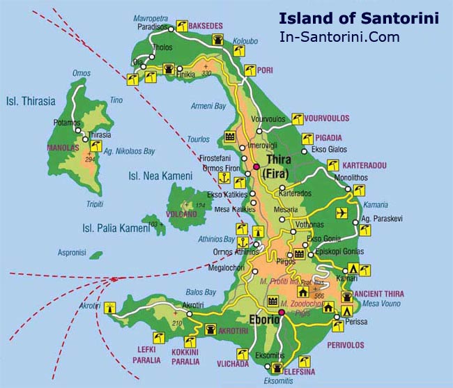 The Island of Santorini