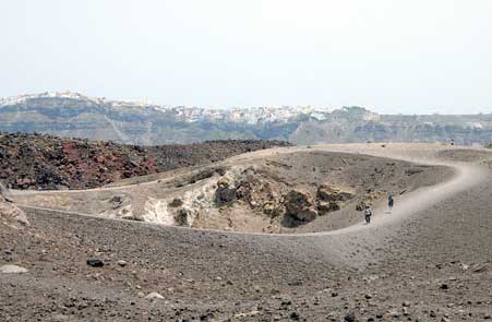 The crater of the Volcano