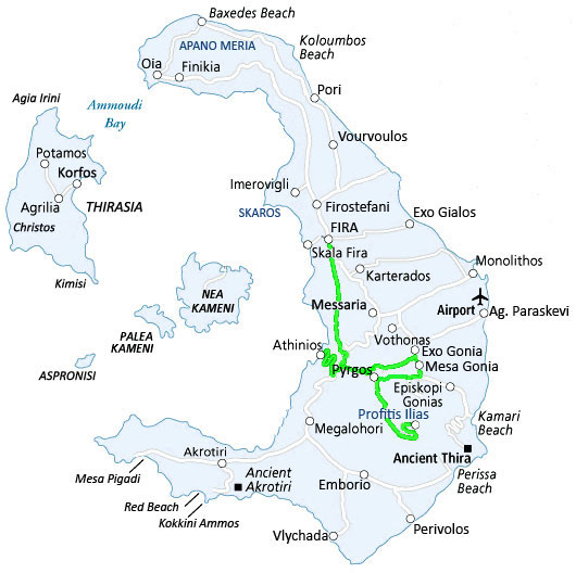 Itinerario Firà-Oia