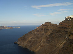 Skaros cape and Imerovigli village, Santorini