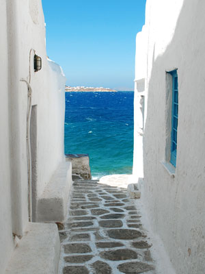 Sea view in Mykonos town